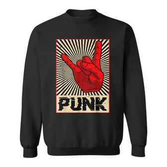 Punk Rock Music Against Nazis Against Right Sweatshirt - Geschenkecke