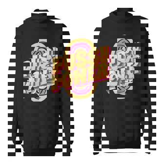 Pussy Power Bold Feminist Cat Tee Sweatshirt - Monsterry