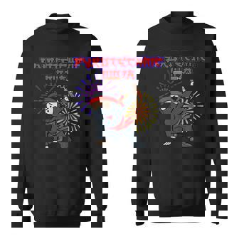 Pyrotechnic Ninja Pyro Pyromaniac Pyrotechnician Fireworks Sweatshirt - Monsterry
