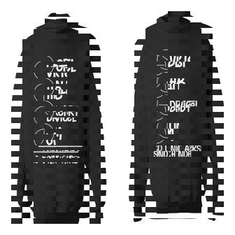 Quarter Half Three-Quarter Um Und Nicht Ander Motif For Ossis Sweatshirt - Geschenkecke