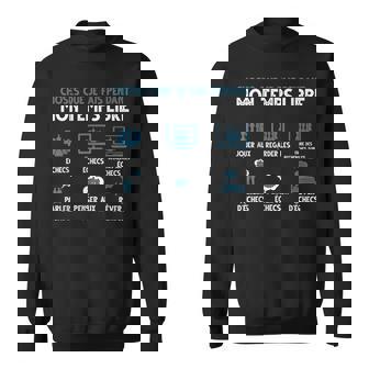 Que Je Fais Pendant Mon Temps Libre Jouer Aux Échecs Sweater e - Cadeauxyz