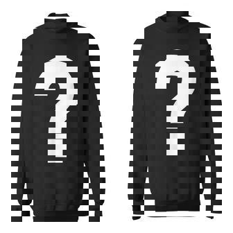 Question Mark Costume Carnival Fancy Dress Alphabet Question Sweatshirt - Geschenkecke