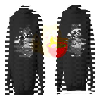 Raccoon Ramen Noodles Cute Kawaii Japanese Anime Sweatshirt - Monsterry