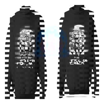 Racoons Howling At The Moon In My Feral Era Racoon Meme Sweatshirt - Monsterry