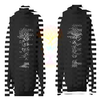 Rainbow DNA Tree Plant Genealogy Student Lover Sweatshirt - Monsterry