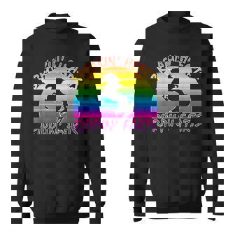 Rainbow Unicorn Breaking Hearts Ripping Farts Sweatshirt - Monsterry