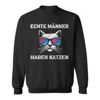 With 'Real Have Cats' Motif Sweatshirt - Geschenkecke