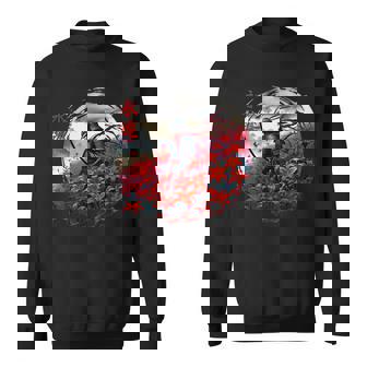 Red Spider Lily En Esthétique Style Grunge Retro Samurai Sweater e - Cadeauxyz