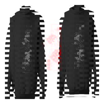 Red Spider Lily Higanbana Japanese Flower Aesthetic Anime Sweatshirt - Monsterry