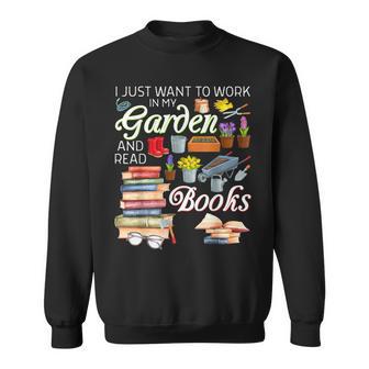 Regalo De Jardinería I Love Garden And Reading Books Gardener Camisa de entrenamiento - Regaloses