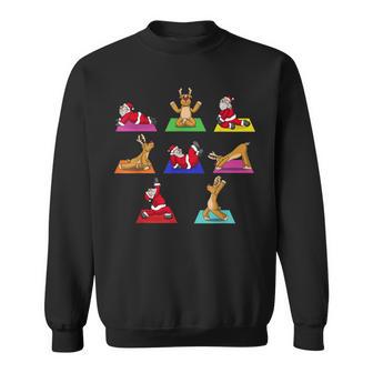 Reindeer Yoga Santa Xmas Meditation Chakra Christmas Sweatshirt - Geschenkecke