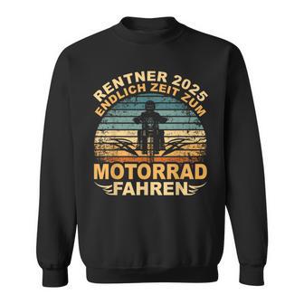 Rentner 2025 Motorrad Motorsport Motorradfahrer Rente Sweatshirt - Geschenkecke