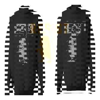 Resist Penguins Activism Graphic We Stand With Penguins Sweatshirt | Mazezy