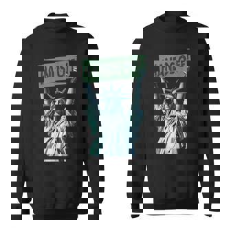 Resist And Protest Hands Off Statue Of Liberty Sweatshirt | Mazezy