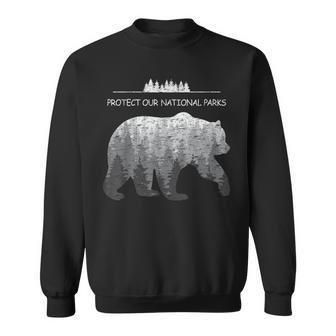Resist Save Our Parks Alt Us National Parks Bear Nature Sweatshirt - Thegiftio UK