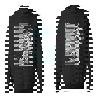 Retro Aj Brown Vintage Lover 90S Graphic Sweatshirt - Seseable