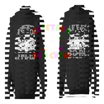 Retro Cafeteria Boo Crew Cafeteria Worker Halloween Costumes Sweatshirt - Monsterry