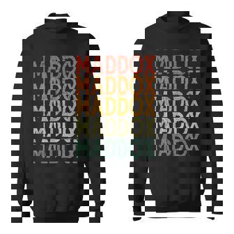 Retro Custom First Name Maddox Sweatshirt - Monsterry