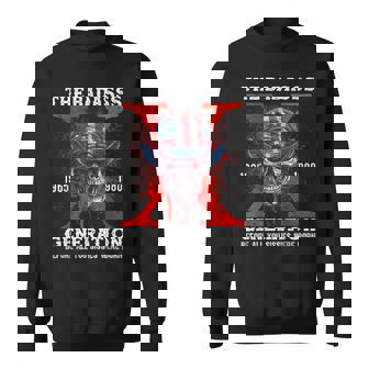 Retro Gen X The Badasss Generation Horror Skull X Generation Sweatshirt - Thegiftio UK