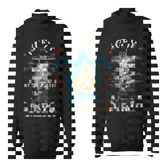 Retro Gulf Of Usa America Est 2025 American Flag Gulf Mexico Sweatshirt | Seseable CA