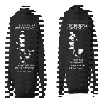 Retro I Love Chasing Chicken Farmer Sweatshirt - Monsterry