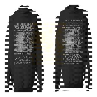 Retro Military Veterans Against Trump Protest Boycott 50501 Sweatshirt - Monsterry