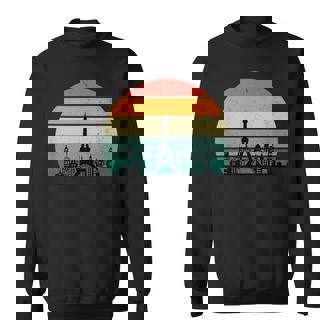 Rétro Paris France Tour Eiffel Coucher De Soleil Sweater e - Cadeauxyz