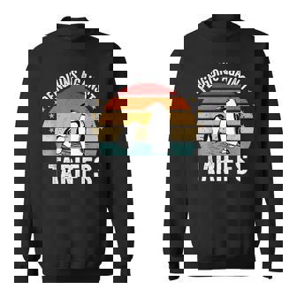 Retro Penguins Against Tariffs Anti Tariffs Penguins Sweatshirt - Thegiftio UK