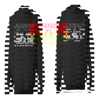 Retro Running Dad Apparel Marathon Sweatshirt - Seseable