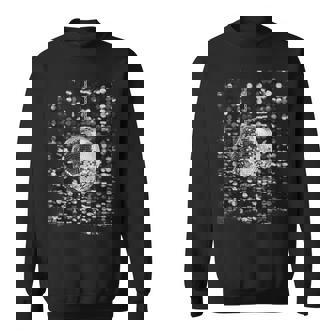 Retro Style And Disco Ball Sweatshirt - Seseable