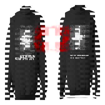 Retro Switzerland Flag Patriotic Swiss Flag Camisa de entrenamiento - Regaloses