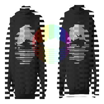 Retro Tuna Fish Gay Pride Rainbow Flag Vintage Fishing Tank Top Sweatshirt - Monsterry