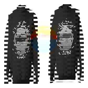 Retro Vintage Boat Just Call Me Captain Sweatshirt - Monsterry