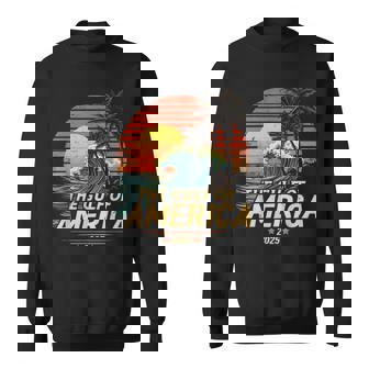 Retro Vintage Gulf Of Us America 2025 American Flag Mexico Sweatshirt | Mazezy