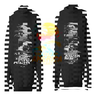 Retro Vintage Gulf Of Us America 2025 American Flag Mexico Sweatshirt - Monsterry