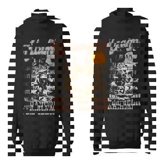 Retro Wranglin' Feral Children Raccoon 90S Western Sweatshirt - Seseable