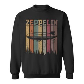 Retro Zeppelin 70Er Jahre Dirigible Blimp Luftschiff Zepelin Zepplin Sweatshirt - Geschenkecke