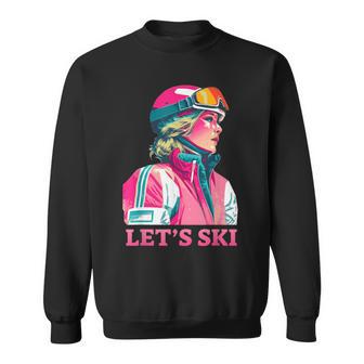 Retrointage Ski 80Er 90Er Jahre Skifahren Outfit Herren Damen Sweatshirt - Geschenkecke