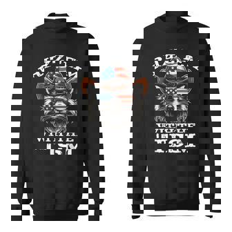 Rizz Em With The Tism Raccoon Meme Autism Sweatshirt - Monsterry