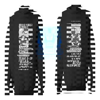 Robotics Weekend Sleeping AI Robot Engineering Engineer Sweatshirt - Monsterry