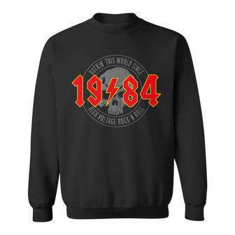 Rock And Roll Heavy Metal 1984Intage Birthday Sweatshirt - Geschenkecke