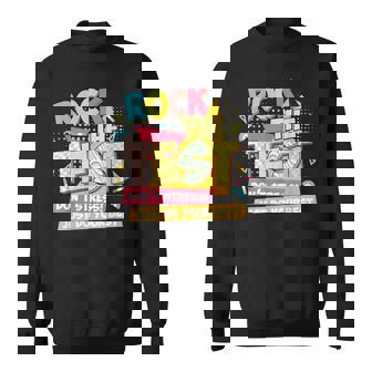 Rock The Test Day Motivational Retro Teachers Testing Day Sweatshirt - Thegiftio