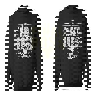 Rock Vintage Music Boss Final White Fun Music Lover Sweatshirt - Monsterry