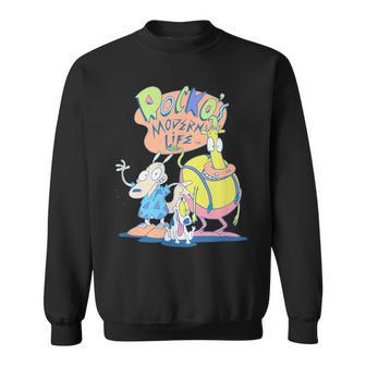 Rocko's Modern Life Group Shot Best Friends Classic Logo Sweatshirt - Geschenkecke