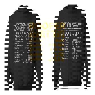 Roofer Hourly Rate Roofing Manual Labor Hard Work Premium Sweatshirt - Monsterry
