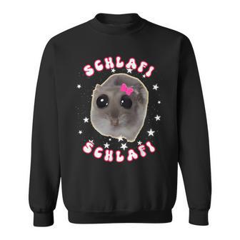 Sad Hamster Schlafi Pyjamas Cute Hamstie Meme Sweatshirt - Geschenkecke