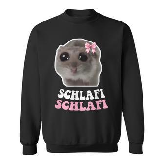 Sad Hamster Hampter Schlafi Schlafi Sad Hamster Meme Sweatshirt - Geschenkecke