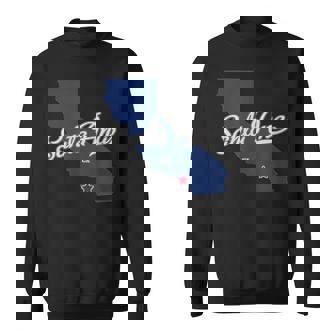 Santa Ana California CA Map Sweatshirt - Monsterry