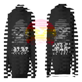 Santa Ana California CA Vintage Retro Sunset Beach Sweatshirt - Monsterry