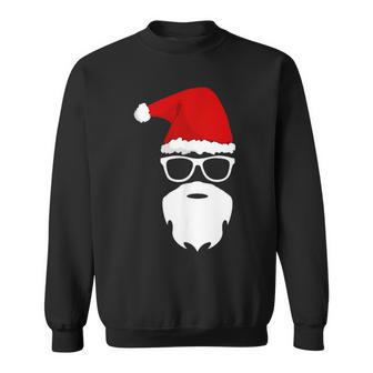 Santa Claus Christmas Hat Beard Sunglasses Christmas Sweatshirt - Geschenkecke